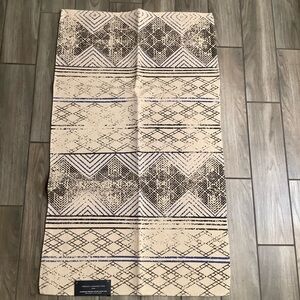 French Connection Stonewashed Printed Cotton Accent Rug